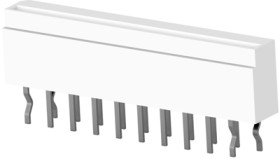 FPC connectors, 20 pole, 1 row, pitch 1 mm, solder pin, tin-plated, 2-84984-0