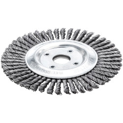 Lessmann 473.201.40 Pipeline Brush 40 Knots 125 x 22.2mm Bore Steel Wire