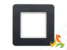 BERKER Q.7 Ramka 1 pojedyncza węgiel łupek naturalny 10116030 HAGER