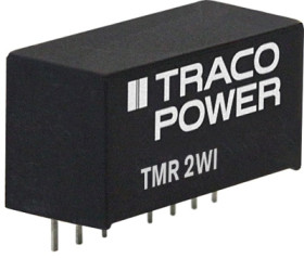 DC converter, 9-36 VDC, 2 W, 2 outputs, ±15 VDC, 79 % efficiency, TMR 2-2423WI