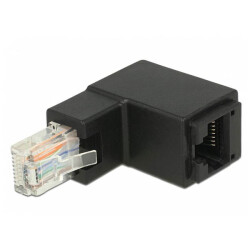 Delock 86424 RJ45 Networks Adapter [1x RJ45 plug - 1x RJ45 socket] Black