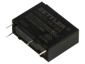 Przekaźnik elektromagnetyczny, SPST-NO, Ucewki: 12VDC, Iwyj: 5A, na PCB AZ9371-1A-12DE