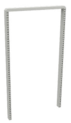 Rury pionowe do mebli warsztatowych, kolor Szary, materiał: Stal, 1359mm x 30mm, 60mm, Treston