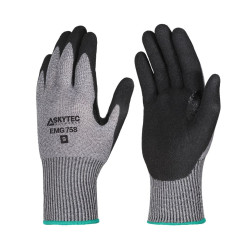 Rękawice robocze rozmiar: Bardzo małe materiał: HPPE rozmiar 13, Nylon, Włókno stalowe zastosowanie: Cut Resistant, Dry