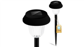 Lampa Solarna Ogrodowa Led Wbijana 5500-6000K Ip44 38Cm Czujnik Zmierzchu