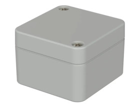 PC enclosure, (L x W x H) 52 x 50 x 35 mm, light gray (RAL 7035), IP66, 02205094