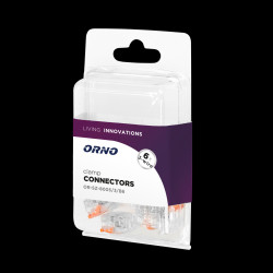 Złączka instalacyjna zaciskowa 3-przewodowa na dowolny przewód 0.2-4mm2 IEC 450V/32A Blister 6 szt. OR-SZ-8005/3/B6