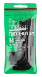 Star Key Set typu L, 14 szt., RS PRO