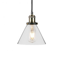 Lampa Wisząca VT-7185 LOFT Vintage Szkło Transparent fi180 3738