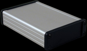 Aluminum enclosure, (L x W x H) 120 x 84 x 28 mm, natural, IP65, 1457J1201