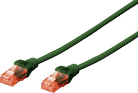 Kabel krosowy CAT 6 U-UTP, Cu, LSZH, AWG 26/7, długość 2 m, kolor zielony