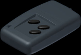 ABS enclosure, (L x W x H) 55 x 43.7 x 14 mm, dark gray, IP40, 111234