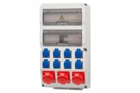 Rozdzielnica CAJA 26M - gniazda 16/5, 2x32/5, 8x230V IP44