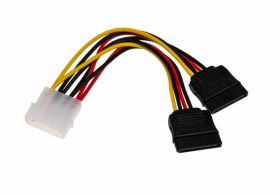 Przyłącze zasilające MOLEX - 2xSATA (podwójny) - 25cm