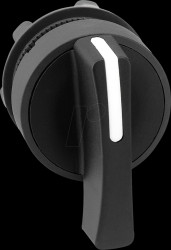 ZB5AJ7 Selector switch Ø 22, 3 posit., L momentary, M+R latching, black