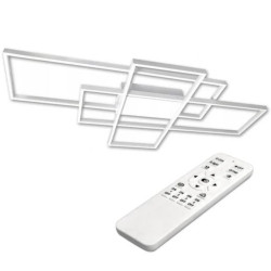 Lampa sufitowa geometryczna Plafon LED żyrandol 130W 3000K-6500K biały + pilot