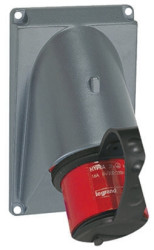 Złącze przemysłowe - zasilające 32A Wtyczka 380 → 415 V. 3P + N + E Legrand Czerwony Montaż ścienny IP44