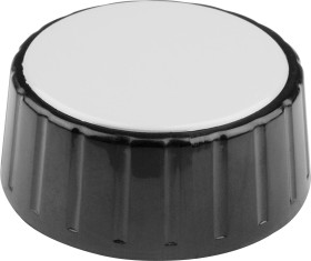 Mentor 335.61 335.61 Pokrętło z nakładką ze znacznikiem czarny (Ø x W) 48 mm x 19 mm 1 szt.