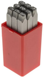 Zestaw wybijaków cyfr, H 3mm, 9-szt., (0 → 8), RS PRO