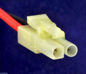 Pololu Mini Tamiya Plug with 10cm Leads, Female