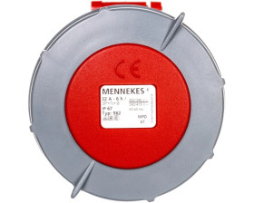 Gniazdo przenośne 1-częściowe 32A 5p 6h 400V IP67 AM-TOP zaciski śrubowe MEN562