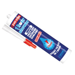 Evo-Stik 30812823 1 Hour Shower Sealant 310ml - White