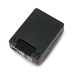 Argon Neo 5 Bred - obudowa do Raspberry Pi 5 z wentylatorem - czarno-czerwona
