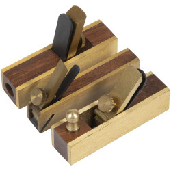 Sealey MBP03 Mini Brass Plane Set 3pc