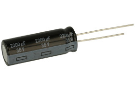 Kondensator; niskoimpedancyjny; elektrolityczny; EEUFR1V222L; 2200uF; 35V; FR-A; fi 12,5x35mm; 5mm; przewlekany (THT); luzem; Pa