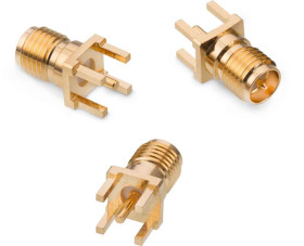 Złącze koncentryczne Montaż na płytce drukowanej Żeński typ złącza RP-SMA 18GHz Lutowane