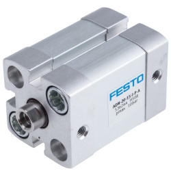 Siłownik pneumatyczny skok: 15mm Festo Ø 20mm dwustronnego działania Action 57.5mm Elastyczny ADN-20-15-I-P-A M5