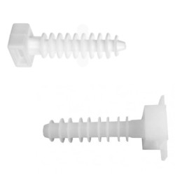 Kołki montażowe do opasek zaciskowych fi 8 mm białe 100 sztuk BMKB5458