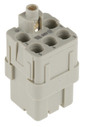 Wkładka złącza dużej mocy 6-pinowe HARTING 16A Żeński Proste
