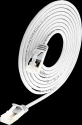PKW-LIGHT-STP-K6A 0.25 WS Cat.6a SLIM light cable, U/FTP, 0,25 m, white