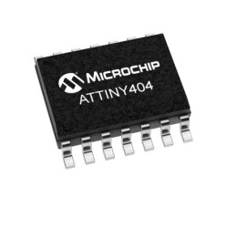 Mikrokontroler Microchip ATtiny404 SOIC 14-pinowy Montaż powierzchniowy AVR 4 kB 8bit CAN: 20MHz RAM:256 B Ethernet: