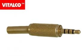 WTYK JACK 3.5MM 4POL.METAL ZLOC.