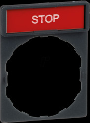 ZBY2304 Legend holder 30x40 mm, for Ø 22-mm devices, with STOP sign