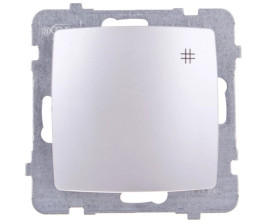 KARO Łącznik krzyżowy srebrny perłowy ŁP-4S/m/43