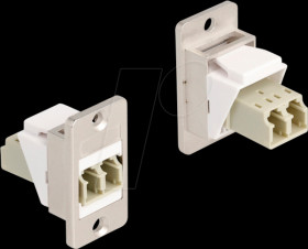 67169 Keystone module, fiber optic LC duplex socket / socket