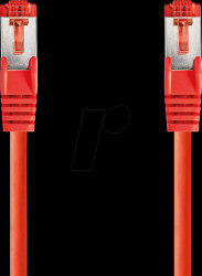 CCGL85221RD10 Patch cable, Cat.6, S/FTP, 1 m, red