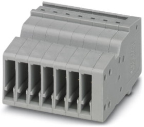 COMBI jack, push-in connection, 0.14-1.5 mm², 7 pole, 17.5 A, 6 kV, gray, 3213438