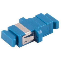 FO connector, SC socket to SC socket, OS1/OS2, singlemode, ceramic, blue, BS07-60050