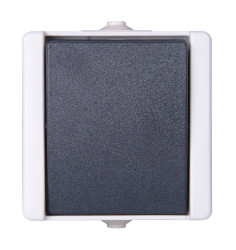 Włącznik światła, 250V, 1-przyciskowy, IP44, Kopp