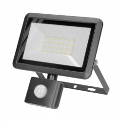 FARO S LED naświetlacz z PIR 30W, 2400lm, IP44, 4000K, aluminium + szkło,AD-NL-6254BLR4