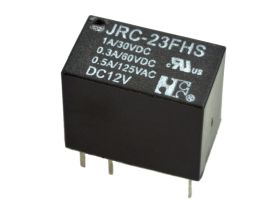Przekaźnik; elektromagnetyczny miniaturowy; JRC-23FHS 12V; 12V; DC; 1 styk przełączny; 1A; 125V AC; 1A; 30V DC; do druku (PCB);