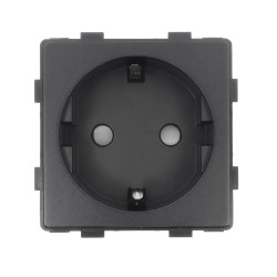 Moduł - gniazdo elektryczne Schuko - czarny - Tawoia Glass