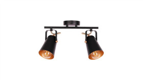 Kinkiet Reflektorek Ścienny Czarny Noka Na E27 K-8115 Kaja Lighting