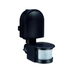 Czujnik ruchu PIR IP44 180 st. 300W zasięg 12m czarny CP-3C