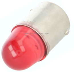 Ba15s - czerwona 230V Led Fi.15x33 AC/DC