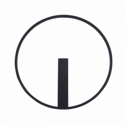 Lampa sufitowa ring CORIT kolor Czarny, LED 24W barwa neutralna do salonu - E82907-81 Zuma Line